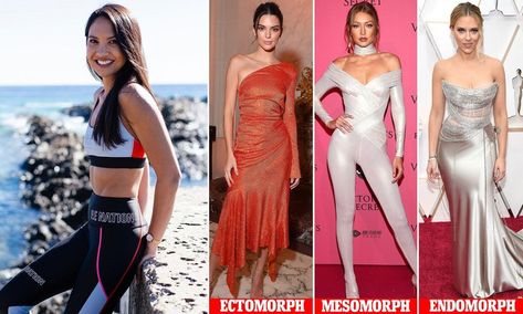 Personal trainer reveals the three different body types Endomorph Celebrities Women, Rachael Attard, Ectomorph Body, Mesomorph Body, Body Type Diet, Endomorph Body Type, Body Shape Guide, Abs Diet, Hamptons Style Home