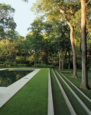 Grass Steps, Modern Landscape Design, Garden Steps, Easy Landscaping, Modern Landscape, Landscape Plans, Traditional Landscape, Landscaping Tips, Modern Landscaping