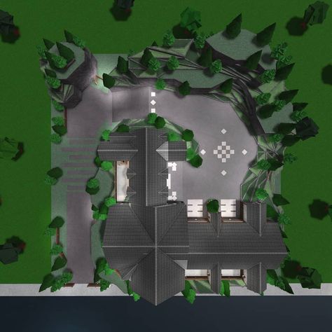 Roblox House Design, Bloxburg Hidden House, Bloxburg Forest House Ideas, Forest House Bloxburg, Bloxburg Forest Ideas, Bloxburg Forest House, Forest Bloxburg, Mountain House Bloxburg, Bloxburg Mountain House