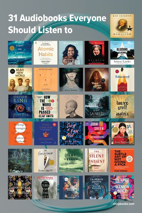 These are some of the all-time best audiobooks, including fantastic novels and nonfiction titles read by world-class narrators. Audio Books For Women, Best Audio Books, Audio Books For Kids, Books For Women, David Sedaris, Best Audiobooks, Pulitzer Prize, Audio Books Free, Toni Morrison