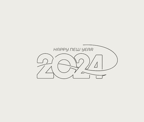 Happy New Year Typography, Text Typography, 달력 디자인, Sale Sign, Happy New Year Design, Happy New Year Cards, Year Book, Happy New Year 2024, New Years Poster