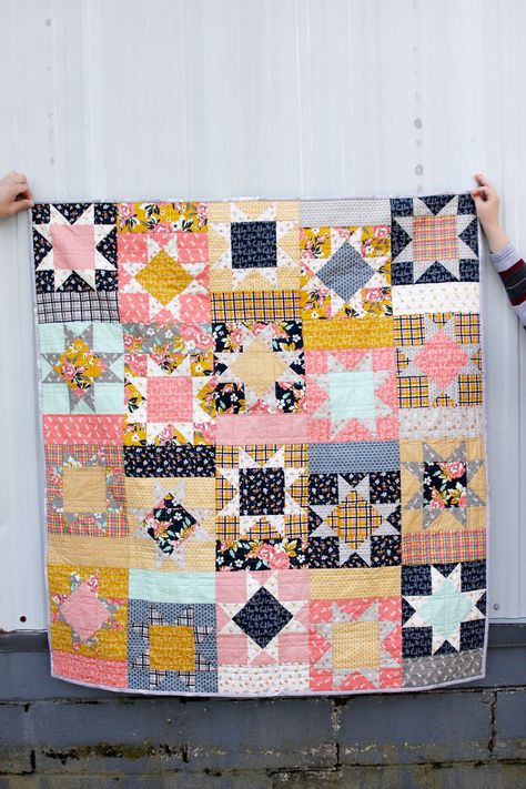 Quilt Club, Quilting Designs Patterns, Fat Quarter Quilt, Star Quilt Patterns, Modern Quilt Patterns, Diy Quilt, Star Quilts, Scrappy Quilts, Patch Quilt