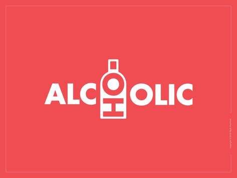 Alcoholic Logotype bottle alcohol clever smart wordmark design logotype type flat vector chemistry logo Alcohol Logos, Bottle Logo Design, Chemistry Logo, Alcohol Logo Design, Liquor Logo, Bar Logo Design, Alcohol Logo, Inc Logo, Bottle Logo