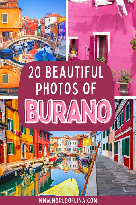 Venice Instagram Spots, Burano Photo Ideas, Burano Island Italy, Most Instagrammable Places In Venice, Burano Italy Photography, Best Views In Venice, Most Beautiful Photos, Italy Road, Burano Italy