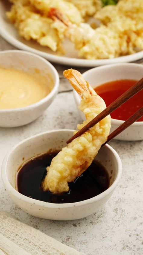 Prawn Tempura ( Battered Prawns ) - Khin's Kitchen Tempura Dipping Sauce, Prawn Tempura, Tempura Sauce, Tempura Prawns, Tempura Recipe, Tempura Batter, Cooking Stuff, Shrimp Tempura, Dipping Sauces Recipes