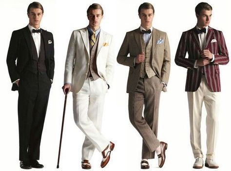 Great Gatsby Mens Fashion, Gatsby Mens Fashion, 1920s Party Outfit, Great Gatsby Men, Gatsby Man, Gatsby Men, Great Gatsby Outfit, Great Gatsby Outfits, Estilo Charleston