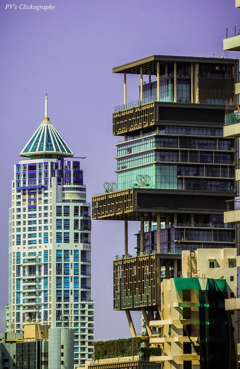 #power and #wealth are not two of my main stakes. #mumbai #india #photography #indian #canon #architecture #ambanis #antillia #imperialtowers #tardeo #highrise #buildings #skyline #richness #wealth Antilia Mumbai, Bombay Aesthetic, Mumbai Skyline, Highrise Buildings, Aamchi Mumbai, Akash Kumar, Skyline Photography, Mumbai Travel, Dubai Video