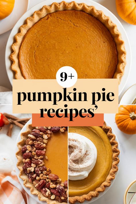 Whip up delicious pumpkin pie recipes perfect for your fall gatherings. Each recipe is easy to follow and packed with seasonal flavors. From classic to unique twists. these treats will impress friends and family. Enjoy cozy moments with warm spices. sweet pumpkin. flaky crusts. and festive vibes this autumn! Classic Pumpkin Pie Recipe, Chocolate Pumpkin Pie, Vegan Pie Crust, Pumpkin Pecan Pie, No Bake Pumpkin Pie, Vegan Pumpkin Pie, Pumpkin Pie Recipe, Vegan Pie, Classic Recipes