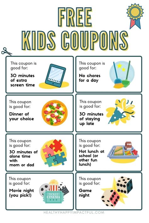 Free kids coupon printable! Use them as rewards for kids or they make great diy gifts! The best kids coupon book ideas too! Reward coupons you can use over and over again when you laminate them. Kids Coupons, Uppfostra Barn, Kids Routine Chart, Vogue Kids, Reward Chart Kids, Kids Rewards, Kids Schedule, Routine Chart, Chore Chart Kids