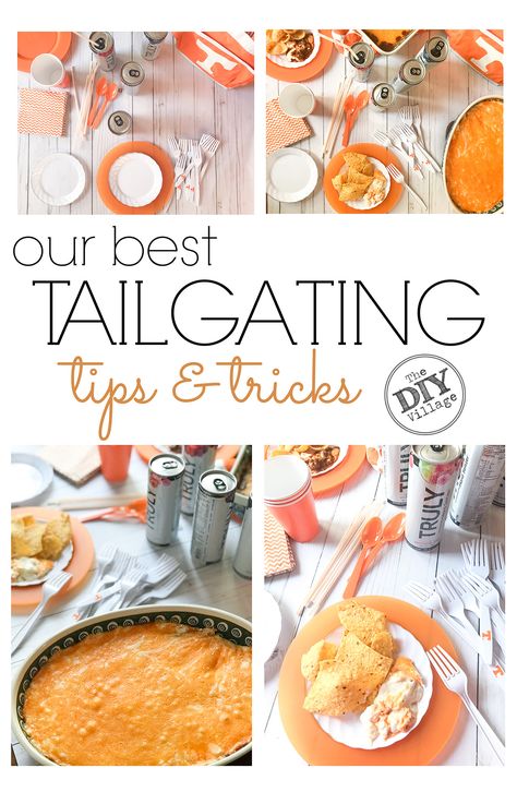 Small Tailgate Ideas, Tailgating Tips And Tricks, Tailgate Tips And Tricks, Tennessee Vols Tailgate, Tailgaiting Food Ideas, Brunch Tailgate Food, Tailgate Checklist, Tennessee Tailgate, Tailgating Hacks