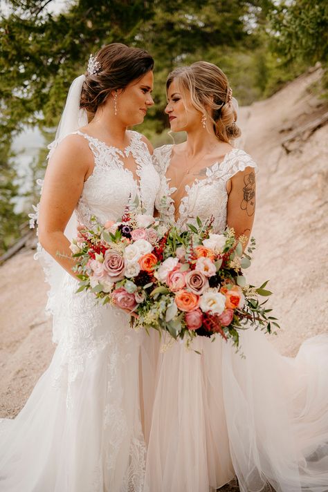 #PetalandBean #MountainWeddings #ColoradoWedding #VailWedding #SummerWedding #SummitCountyWeddding #OutdoorWedding #BridalBouquet #BeckenridgeColorado #WhiteFlowers #BreckenridgeWedding #LoveAndHappiness #YouMayKissTheBride #WeddingFlowers #BrideandBridesmaid #WeddingBouquet #BrideBouquet #BridesmaidBouquet #roses #peonies #wildflowers #Whiteflowerwedding #BreckBride #LuxuryWedding #ColoradoLuxury #VailColoradoWedding #VailLuxuryEvents #ColoradoEventPlanner #Brides'Bouquets Sapphic Wedding, Breckenridge Wedding, Roses Peonies, Lesbian Flag, White Wedding Flowers, Bouquet Design, Lesbian Wedding, Bride Bouquets, Brides And Bridesmaids