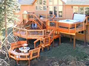 Composite Decks, Multi Level Deck, Tiered Deck, Deck Pictures, Hot Tub Deck, Deck Building, Golden Co, Colorado Denver, Patio Deck Designs