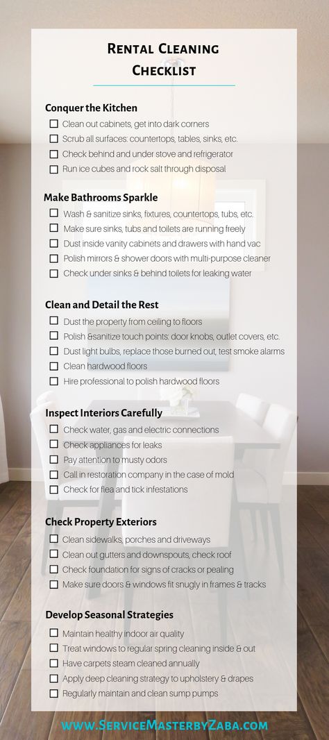 Rental Cleaning Checklist, Move Out Cleaning Checklist, Household Cleaning Schedule, Cleaning Chart, Apartment Management, Deep Cleaning House, Rental Property Management, Move Out Cleaning, Apartment Cleaning