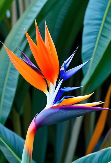 Birds Of Paradise Plant Painting, Bird Of Paradise Drawing, Tropical Flower Tattoos, Florida Flowers, Birds Of Paradise Plant, Bird Of Paradise Flower, Bird Of Paradise Plant, Line Art Flowers, Flower Identification