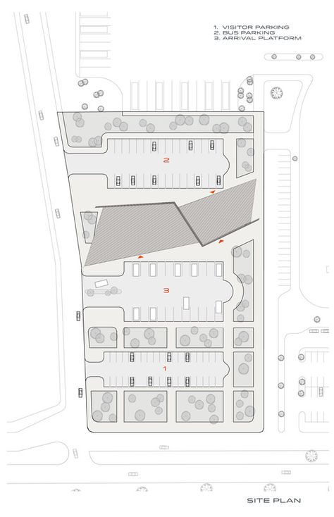 Kayseri West City Bus Terminal,Site Plan Bus Parking Design Plan, Parking Plan, Site Development Plan, City Bus, Scrapbook Quotes, Architecture Concept Diagram, Bus Terminal, Concept Diagram, Site Plans