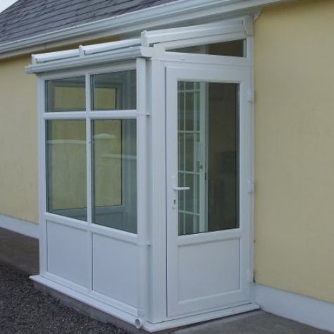 Lean To Porch, Ogee Skirting Board, Porch Conservatory, Upvc Porches, Enclosed Balcony, Aluminium French Doors, Sas Entree, Glass Porch, Enclosed Porch