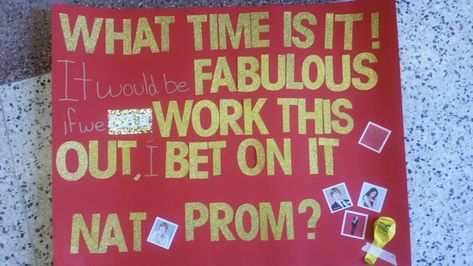 High School Musical Promposal, Musical Promposal, Music Promposal, Dance Signs, Prom Proposals, Cute Prom Proposals, Hoco Proposals, Prom Proposal, What Time Is