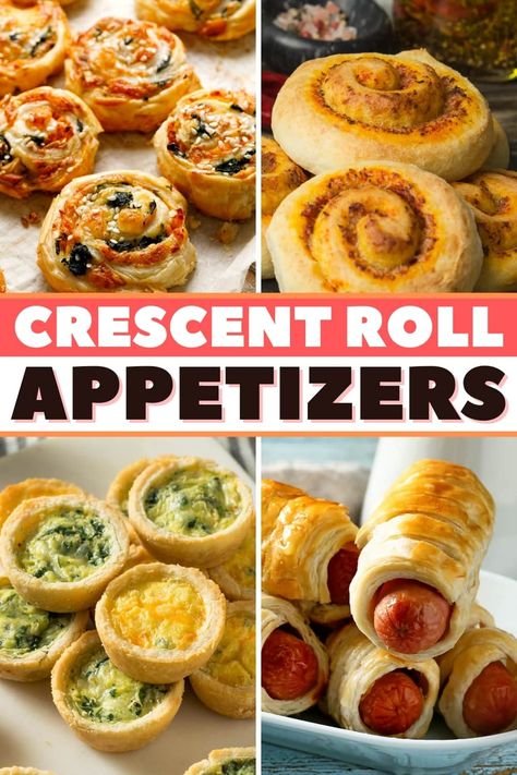 Roll Appetizers, Crescent Roll Appetizers, Homemade Garlic Butter, Crescent Recipes, Appetizers Easy Finger Food, Best Appetizer Recipes, Crescent Roll Recipes, Finger Foods Easy, Crescent Roll