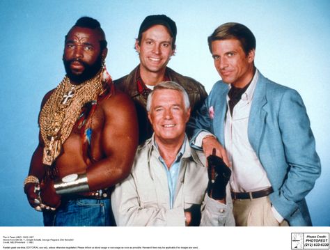 The A-Team: B. A. Baracus (Mr. T), Hannibal, Murdock, Faceman... A Team Van, George Peppard, James Bond Girls, Mr T, Celebrities Then And Now, Paul Rudd, John Smith, Knight Rider, The A Team