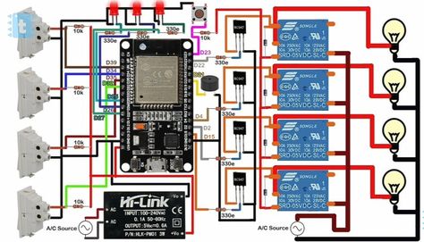 Arduino Home Automation, Diy Home Automation, Esp8266 Projects, Home Automation Project, Arduino Projects Diy, Iot Projects, Robotics Projects, Tech Diy, Custom Computer