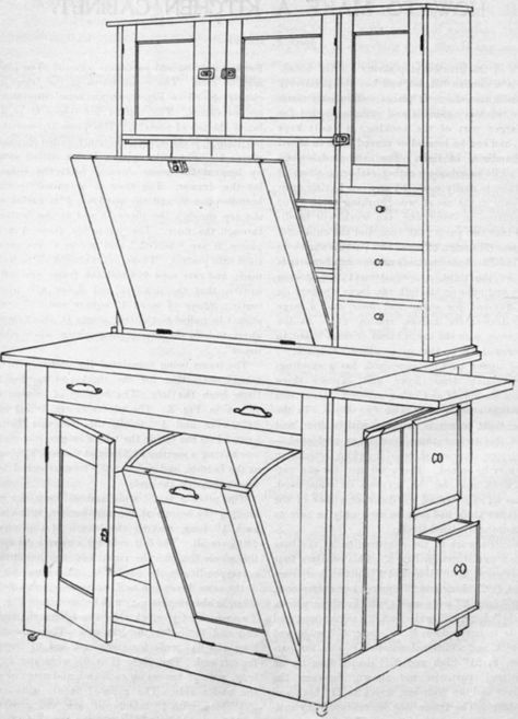 Build Kitchen Cabinets, Remodel Closet, Interior Entrance, Building Kitchen Cabinets, Closet Diy, Hoosier Cabinet, Cabinet Plans, Cherry Kitchen, Decor Themes