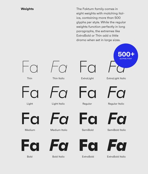 Faktum / Font Family on Behance Best Fonts For Logos, Modern Fonts Free, Fonts Handwriting Alphabet, Geometric Font, Minimalist Font, Modern Sans Serif Fonts, Modern Serif, Font Combinations, Graphic Design Fonts