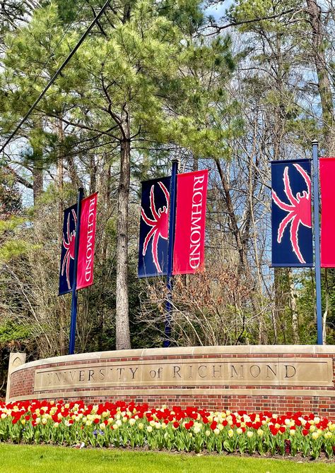 University Of Richmond Aesthetic, Richmond University, College Core, Fairfield University, Beautiful Entrance, 2024 Board, University Of Richmond, Dream College, College Campus