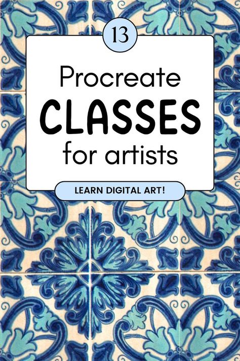 Ready to Learn Digital Art with Procreate? In this article, learn about 13 classes that will help beginners learn the skills for digital art with Procreate. Whether you're brand new to Procreate or want to brush up on your skills, these digital and online classes have Procreate tutorials that can help! Procreate Ipad Tutorials For Beginners, Procreate Challenge, Procreate Illustration Tutorial, Learn Digital Art, Procreate Classes, Digital Art Tips, Procreate Inspiration, Procreate App Tutorial, Drawing Program