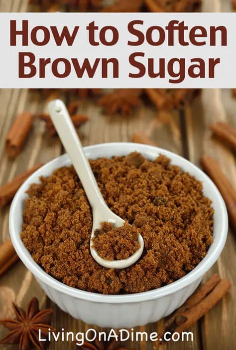 8 Ways To Soften Brown Sugar - Easy Tips To Avoid Waste Hard Brown Sugar, Soften Brown Sugar, Kitchen Tricks, Cooking App, Cooking Hacks, Food Info, Food Tips, Kitchen Tips, Cooking Techniques