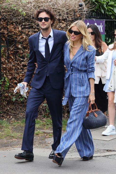 Senior Infants, Wimbledon 2023, Mint Green Blazer, Sienna Miller Style, Stylish Couples, Balmain Blazer, Green Watch, Preppy Style Summer, Sienna Miller