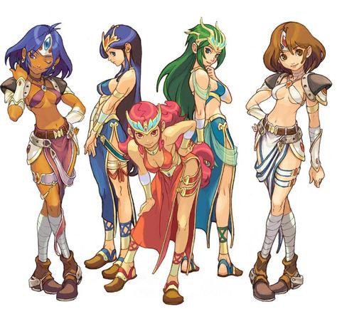 Fire Character Design, Breath Of Fire 3, Breath Of Fire, Capcom Art, The Tribe, Group Of People, Female Character Design, Character Design References, Fantasy Character Design