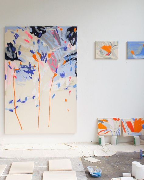 Summer Studio 2023 Available @ameliemaisondart Oil, oil stick, acrylic and gesso on raw canvas 185x125cm #gabrieleherzog… | Instagram Abstract Decorative Painting, Abstract Art Projects, Raw Canvas, Artistic Space, Muse Art, Favourite Colour, Yellow Painting, Abstract Canvas Art, Interior Art