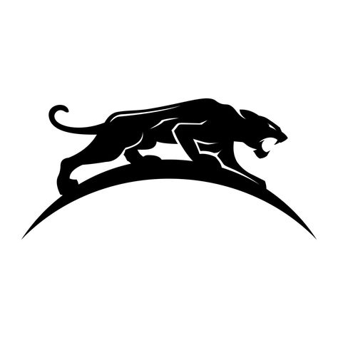 Simple logo silhouette of a jaguar ready to pound Jaguar Logo Design, Fish Design Logo, Jaguar Vector, Jaguar Logo, Jaguars Logo, Logo Silhouette, Tree Saw, Logo Banners, Cityscape Photos