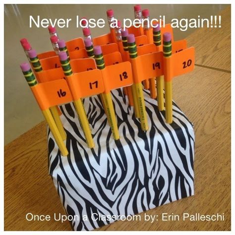 6. Pencil Problems | Community Post: 12 Glorious Ways To Organize Classroom Supplies Classroom Organizer, Desk Arrangement, Classe D'art, Teaching Organization, Classroom Hacks, Classroom Procedures, Classroom Organisation, Middle School Classroom, Classroom Supplies