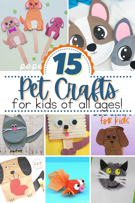 Whether you’re studying animals with your preschoolers or looking for a fun animal craft, check out these adorable pet crafts for preschoolers. Pet Craft Ideas For Preschool, Pet Arts And Crafts Preschool, Pet Craft For Preschool, Kindergarten Pet Crafts, Pets Craft Preschool, Pet Crafts Preschool Art Projects, Preschool Crafts Pets, My Pet Crafts Preschool, Pet Craft Activities For Preschool