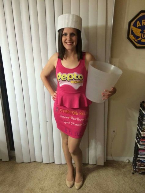 Pepto Bismol Halloween costume Pepto Bismol Costume, Diy Halloween Costumes, Diy Costumes, Halloween Diy, Happy Halloween, Halloween Party, Halloween Costumes, Halloween