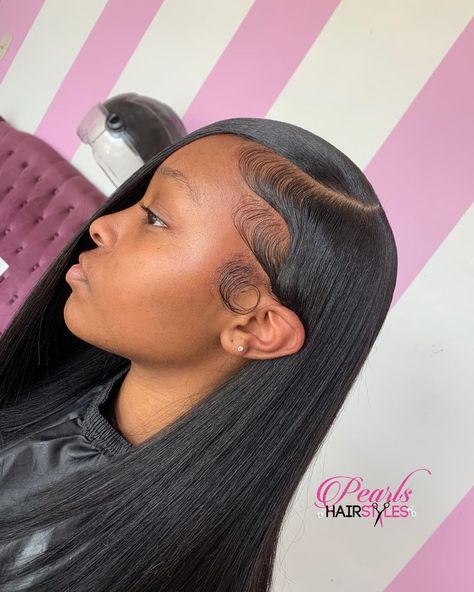 Barbie Vibes, Straight Weave Hairstyles, Sew In Hairstyles, Birthday Hairstyles, Edges Hair, Quick Weave Hairstyles, Birthday Hair, Pretty Braided Hairstyles, Girls Hairstyles Braids