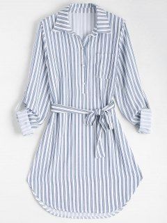 Belted Dresses, Long Sleeve Striped Dress, Striped Dresses, Cute Casual Dresses, Diy Vetement, Mode Boho, Dress 15, Striped Long Sleeve Shirt, Straight Dress