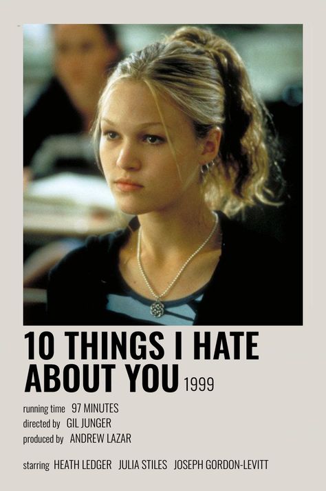 List Of 2000s Movies, 2000s Movie Posters, 2000 Movies, 2000s Movie Recommendation, Posters 10 Things I Hate About You, Rom Com Movies List 2000s, Movies Like 10 Things I Hate About You, 90s 2000s Movies, Best Teen Movies