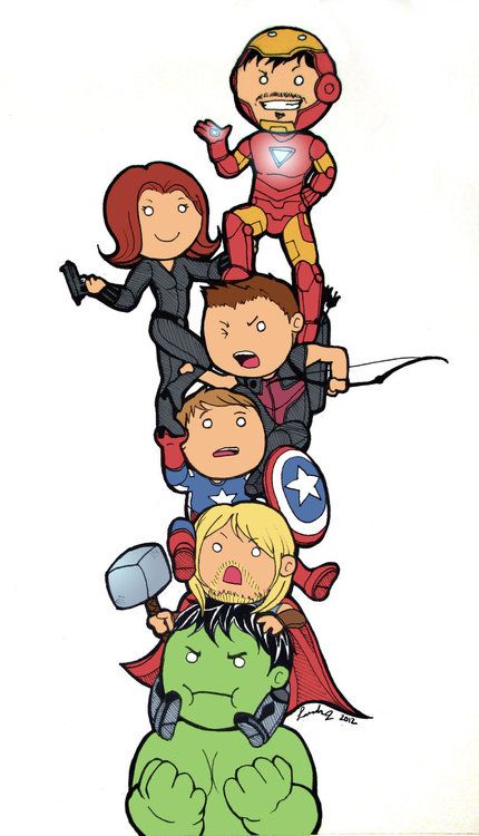 chibi avengers Avengers Tower, Avengers Drawings, Avengers Fan Art, Baby Avengers, Avengers Cartoon, Marvel Background, Avengers Art, Marvel Drawings, Avengers Comics