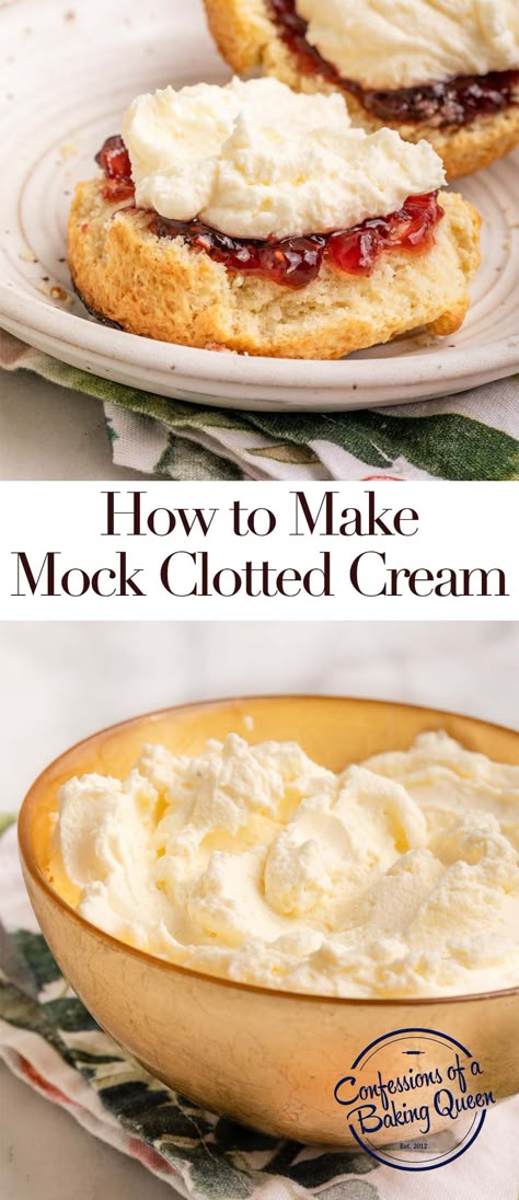 Clotted Cream Recipes, English Tea Party, Diy Easy Recipes, Afternoon Tea Recipes, Tea Time Food, Tea Party Food, Cream Tea, Clotted Cream, Tea Sandwiches