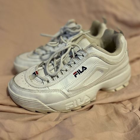 CHUNKY FILA DISRUPTOR II SNEAKERS Chunky Filas, Filas Shoes, Fila Disruptor Ii, Fila Disruptor, Fila Disruptors, Fila Shoes, Jelly Shoes, Chunky Sneakers, Walker Boots