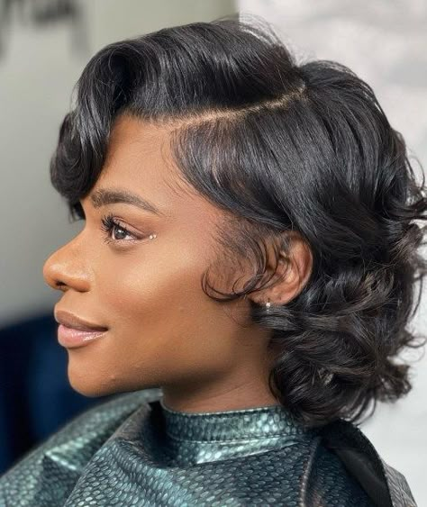 Black Curly Retro Bob Hairstyle Bob Hairstyles For Black Women, Relaxed Hairstyles, Blonde Hair Tan Skin, Pressed Natural Hair, Hair Tan Skin, Curled Bob, Natural Braided Hairstyles, Tan Skin Blonde Hair, Silk Press Natural Hair