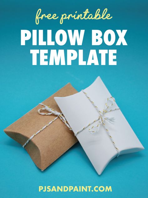 Small Gift Box Template, Free Bridal Shower Printables, Pillow Box Template, Box Template Printable, Template Free Printable, Free Thanksgiving Printables, Free Printables Organization, Diy Pillow, Halloween Printables Free