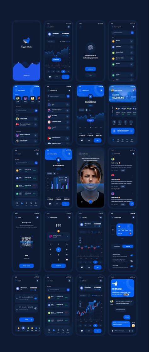 Crypto Color Palette, Crypto Mobile App, Crypto App Ui Design, Fintech App Ui Design, Splash Screen Ui Design, Mobile Dashboard Ui, Passport Design, App User Interface, App Screen