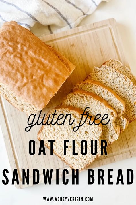 Buckwheat Almond Flour Bread, Chef Alina Gluten Free Bread, Oat Flour Noodles, Oat Flour Artisan Bread, Oat Flour Bread Gluten Free, Oat Flour Gluten Free Recipes, Healthiest Bread Recipe, Gluten Free Oat Flour Bread, Gluten Free Loaf Bread