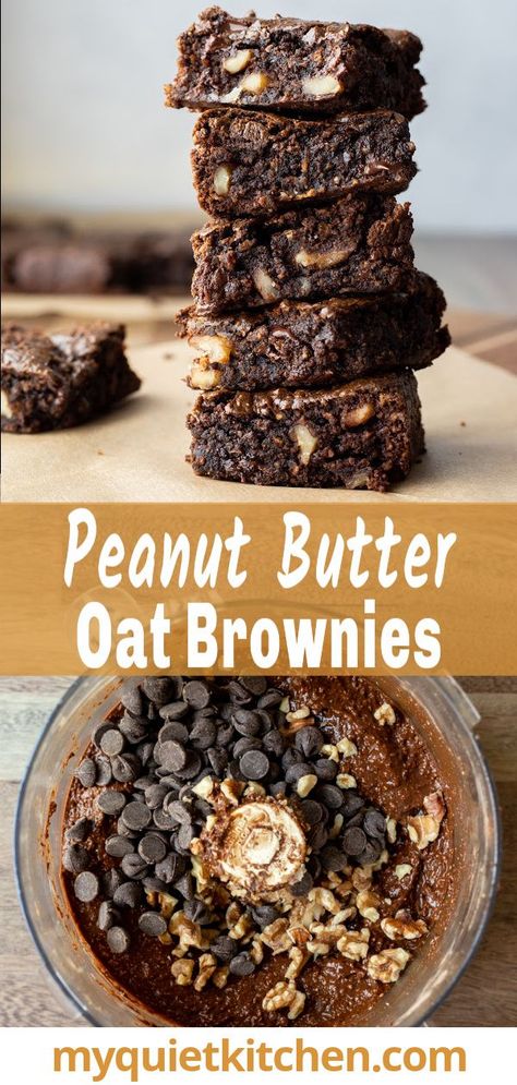 Peanut Butter Protein Brownies, Nut Butter Brownies, Peanut Butter Vegan Recipes, Vegan Recipes With Peanut Butter, Vegan Chocolate Peanut Butter Bars, Healthy Peanut Butter Dessert, Nut Butter Recipes Desserts, Healthy Peanut Butter Brownies, Gluten Free Peanut Butter Brownies