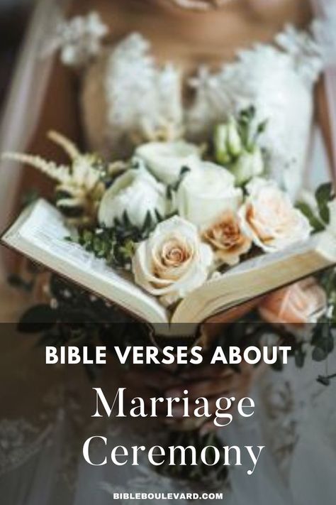 Bible Verses About Marriage Ceremony Verses About Marriage, Bible Verses About Marriage, Wedding Ceremony Readings, Marriage Bible Verses, Best Bible Verses, Bible Says, Bible Study Notebook, Marriage Ceremony, The Bible