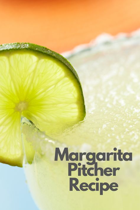 Margaritas by the Pitcher The Best Margarita Recipe, Gallon Margarita Recipe, Pitcher Margarita Recipe, Cointreau Cocktails, Pitcher Of Margaritas, Best Margarita Recipe, Classic Margarita Recipe, Orange Liqueur, Mixed Drinks Alcohol