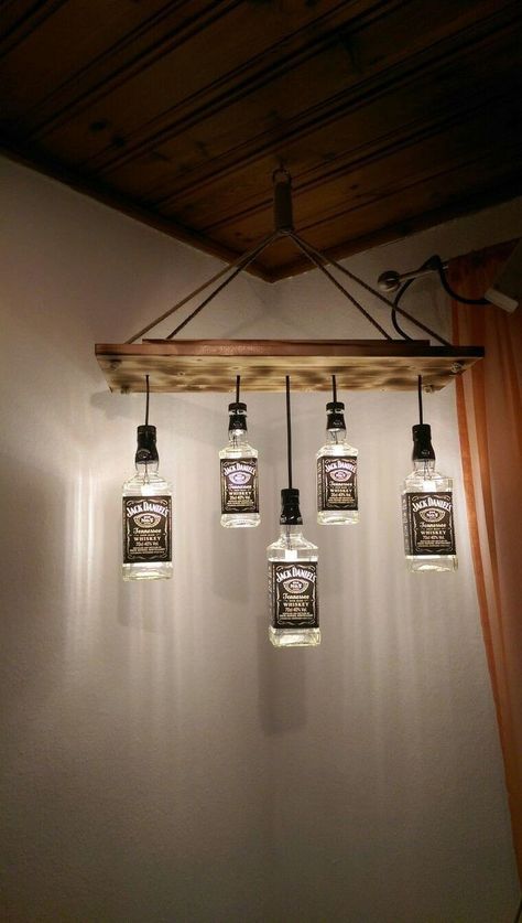 Bar Deco, Jar Chandelier, Mason Jar Chandelier, Western Bedroom Decor, Diy Home Bar, Western Bedroom, Home Bar Designs, Wall Shelf Decor, Wall Shelves Design